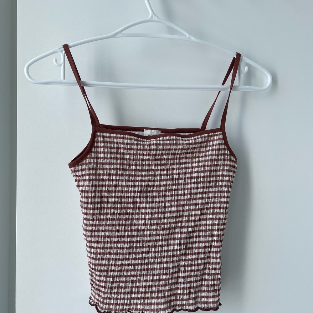 Wilfred Jazz Tank brown white size XS